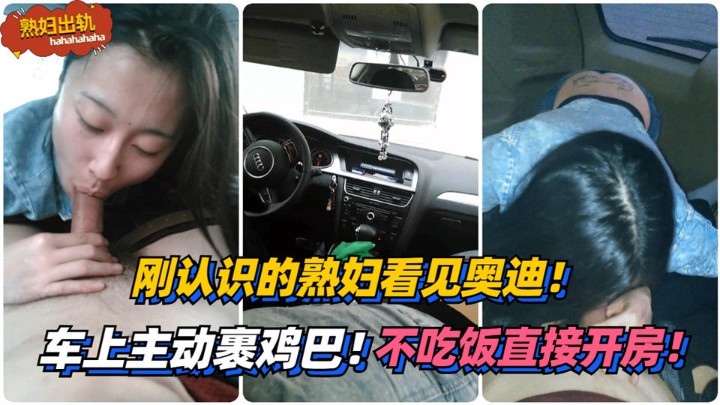 刚认识的熟妇看见奥迪车上主动裹鸡巴不吃饭直接开房vlog出品